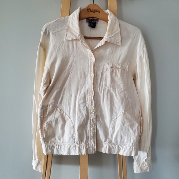 ☕ MAC + JAC Linen French Chore Work Jacket - Picture 2 of 8